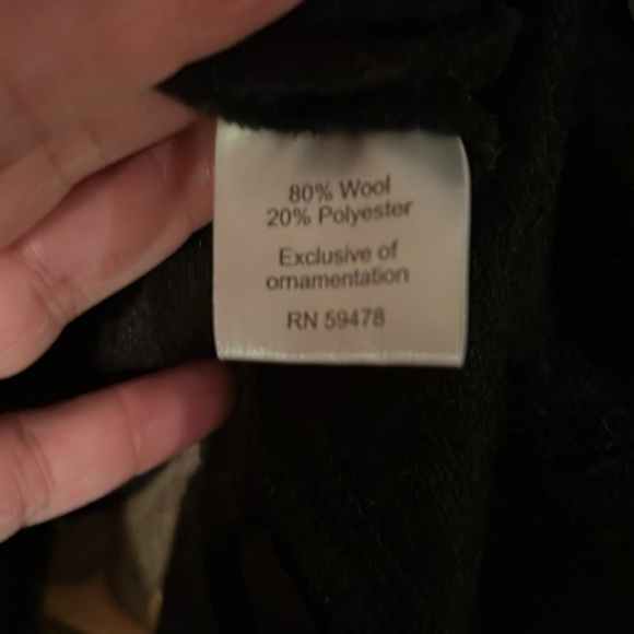 Wool jacket with grow grain ribbon trim, and ruffle - Picture 9 of 10